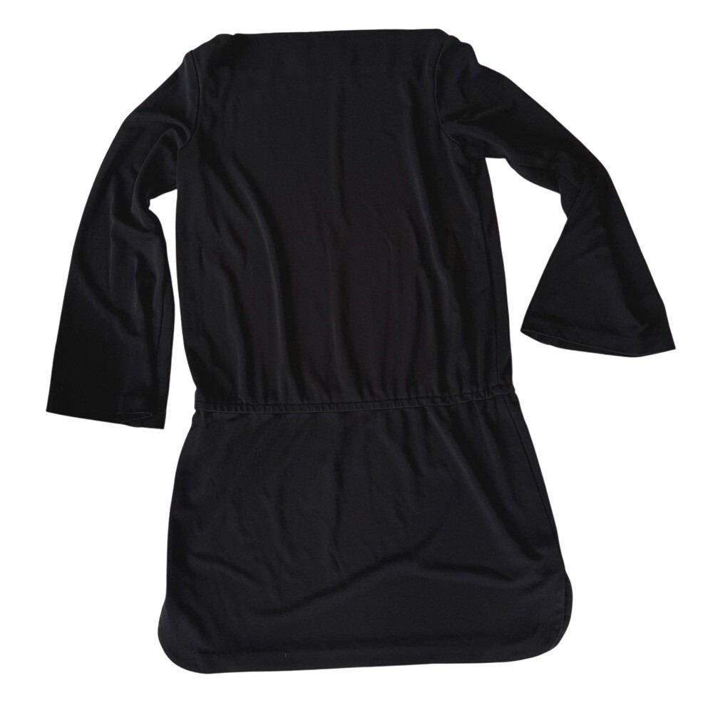 Vintage 90s/00s Nicole Miller Collection Bell Sleeve Dress Black - Medium‎